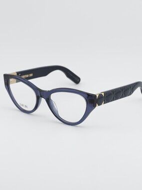 Dior LADY 95.22O B1I 3000 Eyeglasses Blue 52mm Cat Eye Frame